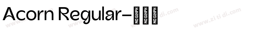 Acorn Regular字体转换
